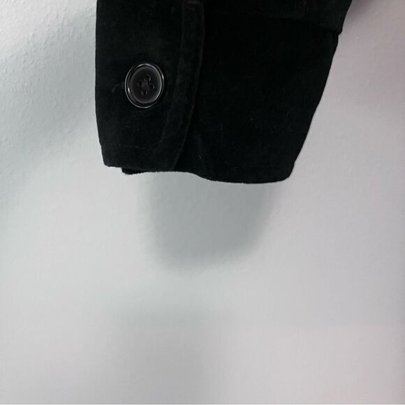 Quacker Factory Black Velvet Rose Embroidered Jacket Size S - Picture 5 of 8